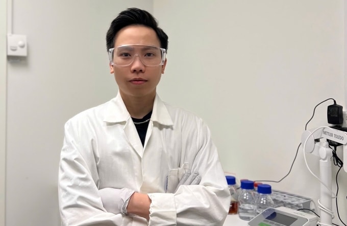 Thạc sĩ Nguyễn Quốc Trung tại Thụy Điển. Ảnh: NVCC