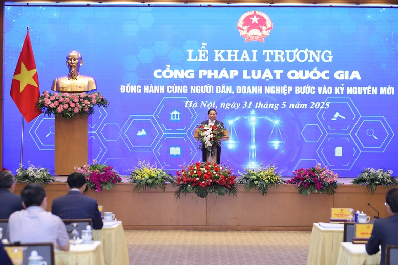 Thủ tướng Phạm Minh Chính khai trương Cổng Pháp luật quốc gia- Ảnh 5.