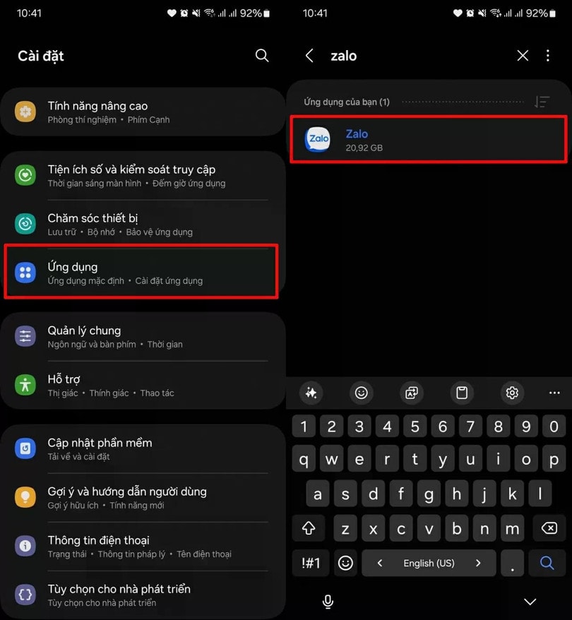 Mở Cài đặt trên điện thoại.