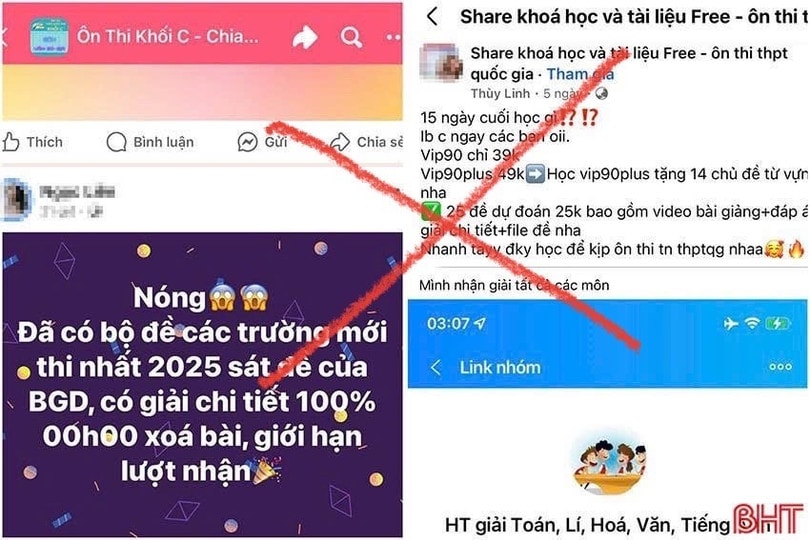 Phụ huynh và học sinh nên cảnh giác khi trao đổi các thông tin ôn thi tốt nghiệp THPT trên mạng xã hội. z6715729987117-8f5ac7a8ebc0f13ba0d426f34851346f.jpg