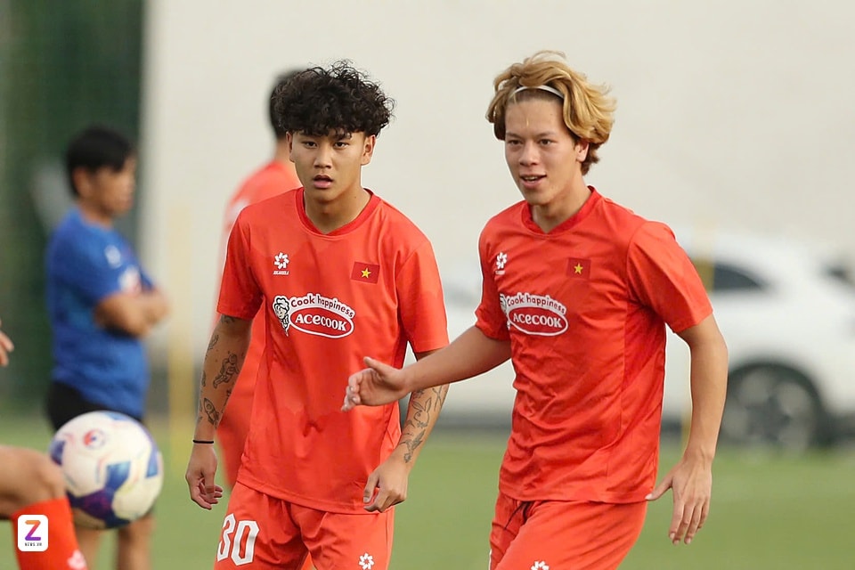 Viktor Lê là một trong năm cầu thủ ghi bàn cho U22 Việt Nam. Ảnh: Tâm Minh.