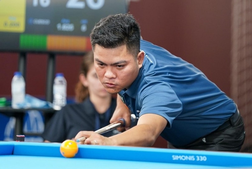 Cơ thủ Nguyễn Trần Thanh Tự. (Ảnh: Minh Điền Billiards)
