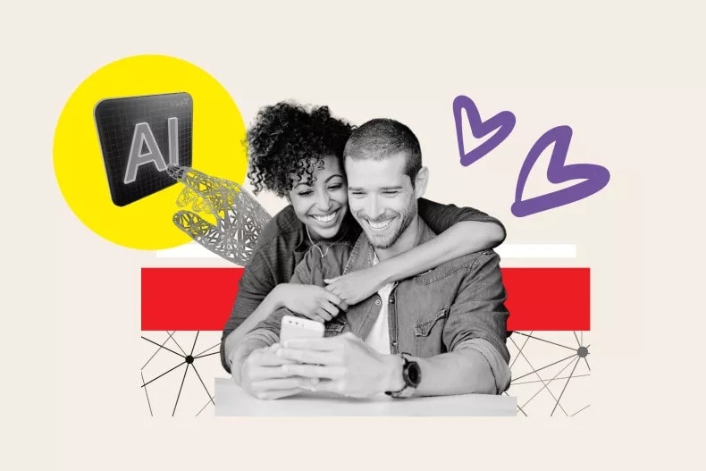 Một số bạn trẻ lạm dụng AI để nhắn tin cho bạn bè, người yêu. Ảnh: Newsweek.