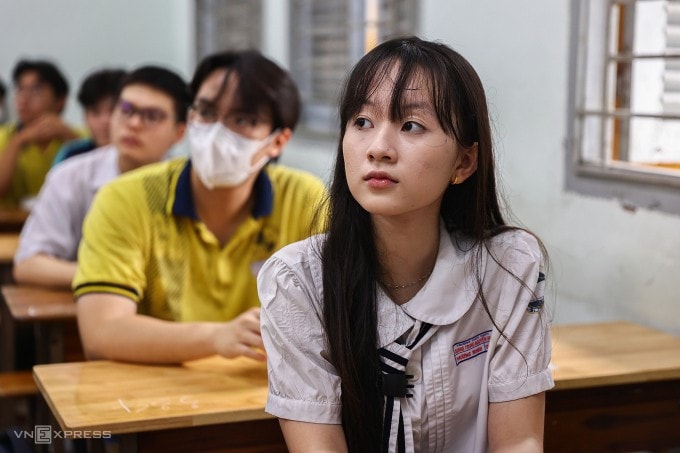 Thí sinh TP HCM thi tốt nghiệp THPT 2025. Ảnh: Quỳnh Trần