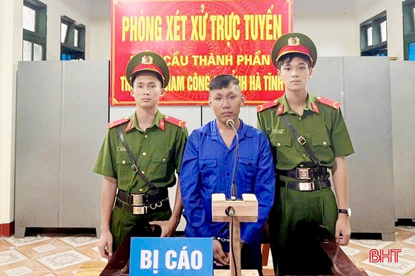 Chiều 28/7, TAND tỉnh Hà Tĩnh mở phiên toà sơ thẩm hình sự trực tuyến xét xử bị cáo Nguyễn Văn Thiện (SN 1993, trú xã Lộc Hà) về tội bqbht_br_img-2731-copy.jpg