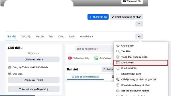 Chọn Kho lưu trữ Chọn Kho lưu trữ