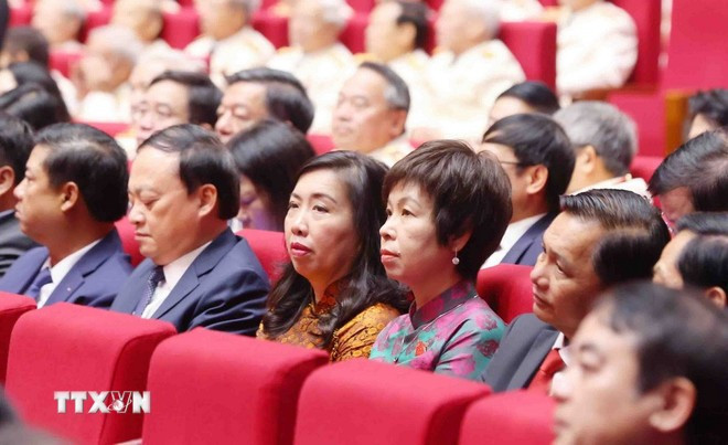 Các đại biểu tham dự buổi lễ. (Ảnh: Phạm Kiên/TTXVN)