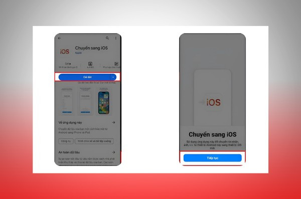 Cài đặt ứng dụng Move to iOS trên Android để chuyển dữ liệu từ Android sang iPhone