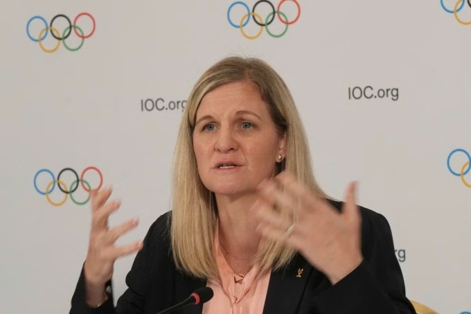 Tân chủ tịch IOC, bà Kirsty Coventry. Ảnh: AP