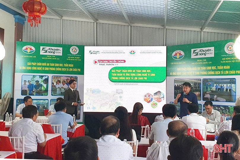 Tập đoàn Quế Lâm phối hợp với Trung tâm Khuyến nông quốc gia, Sở Nông nghiệp và Môi trường tập huấn giải pháp chăn nuôi an toàn sinh học, tuần hoàn cho bà con nông dân. bqbht_br_4ql.jpg