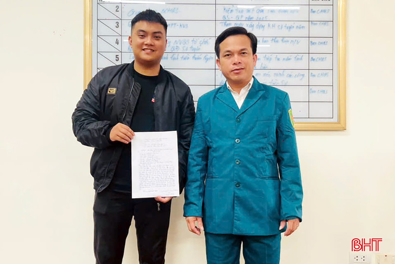 Phường Sông Trí có 11 công dân tự nguyện viết đơn xin nhập ngũ. bqbht_br_z7185686438964-31def742e46227631983cb721eeeda3a.jpg