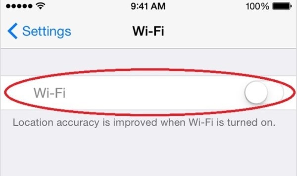 Các dấu hiệu nhận biết lỗi không bật được nút Wifi trên iPhone