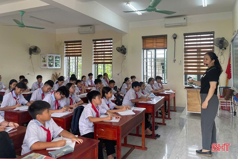 Các trường học ở Hà Tĩnh đã cơ bản ổn định nền nếp dạy, học sau mưa lũ. bqbht_br_27.jpg