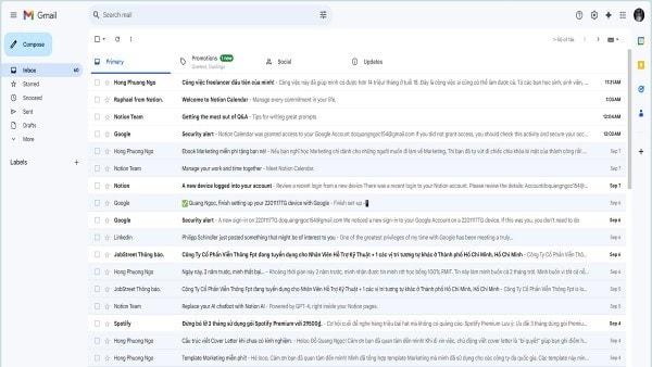 Mở và đăng nhập Gmail trên máy tính