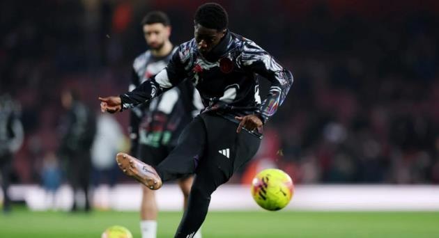 Kobbie Mainoo trong màu áo Manchester United