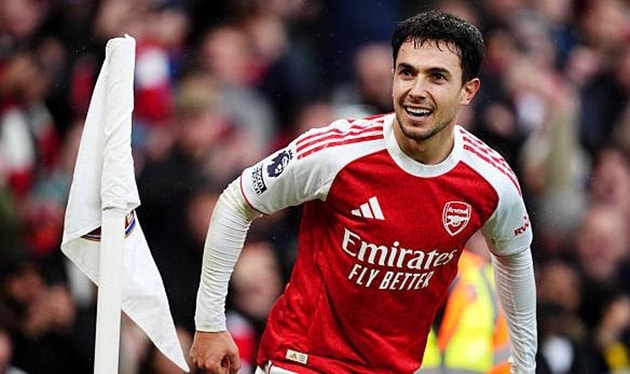 Martin Zubimendi nhận điểm số 8.1 cao nhất trong đội hình xuất phát của Arsenal trước Sunderland.