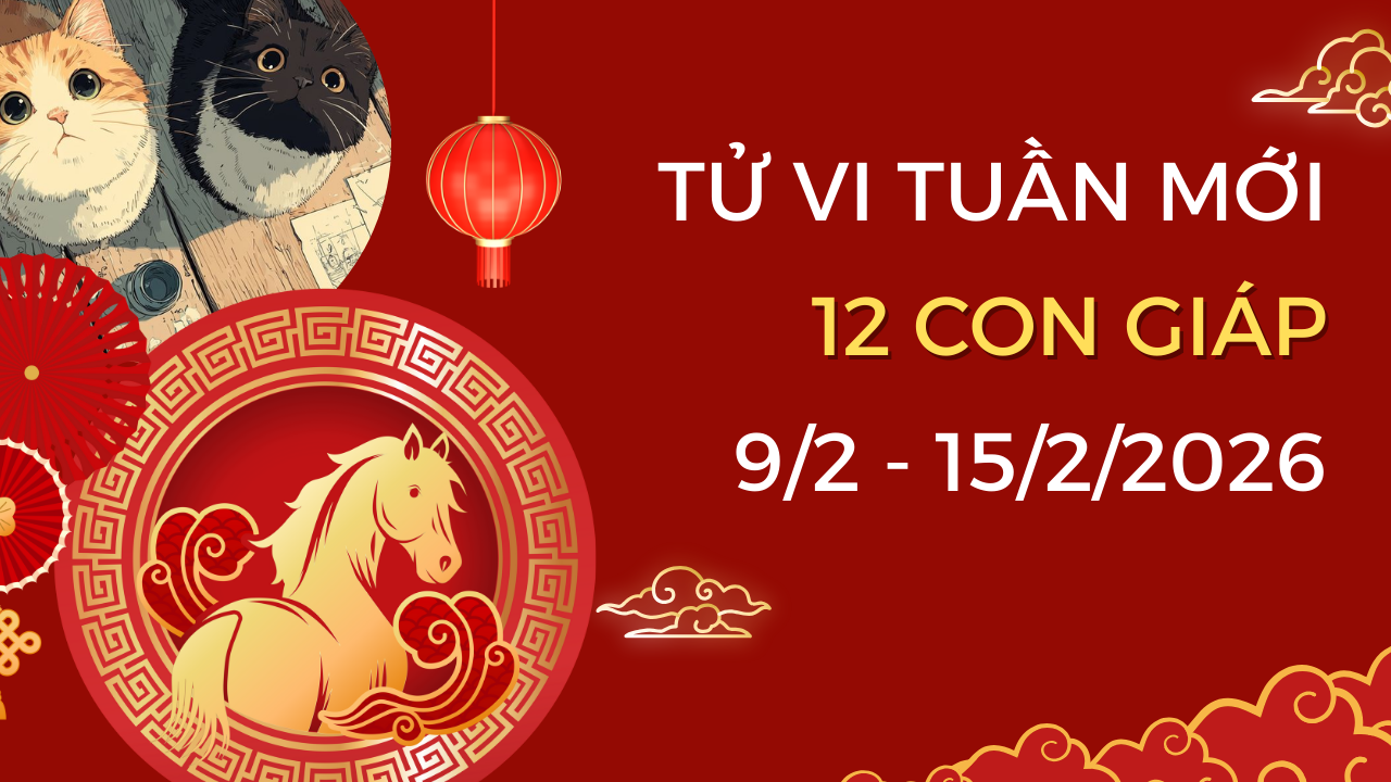 Tử vi tuần mới 9/2-15/2/2026 của 12 con giáp: Dần bứt phá, Sửu lội ngược dòng