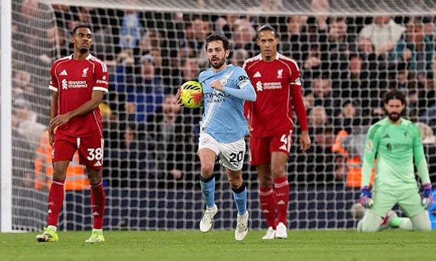Bernardo Silva ăn mừng bàn thắng gỡ hòa quan trọng