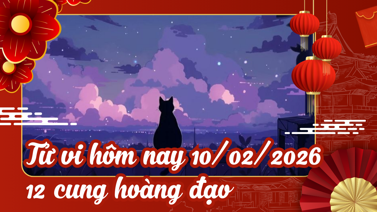 Tử vi hôm nay 10 02 2026 12 cung hoang dao