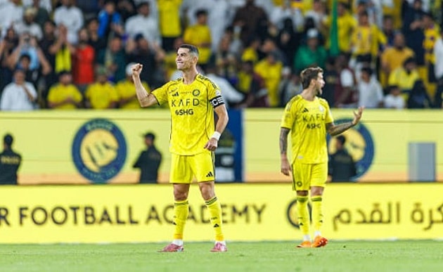 Cristiano Ronaldo trong màu áo Al-Nassr tại giải vô địch quốc gia Saudi Arabia.