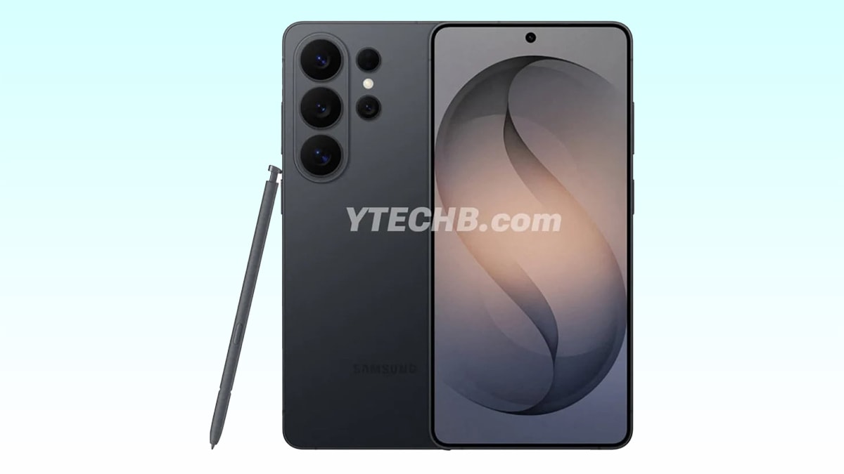 Galaxy S26 Ultra phiên bản màu đen mờ lộ diện qua ảnh render