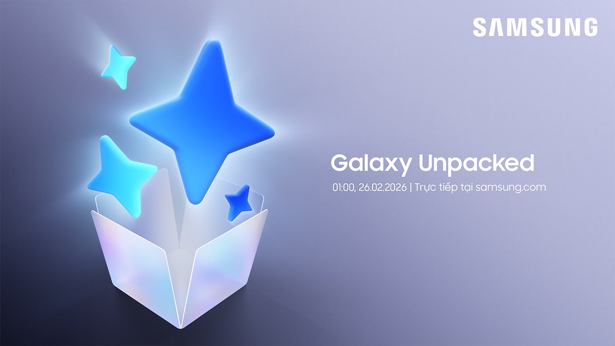 Thông báo về sự kiện Galaxy Unpacked ra mắt Galaxy S26 vào ngày 26/02/2026