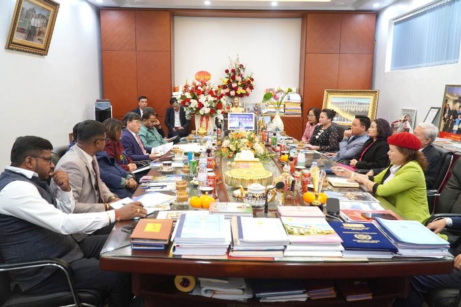 Toàn cảnh buổi làm việc của đoàn công tác Ấn Độ tại Công ty Cổ phần Bitexco Nam Long