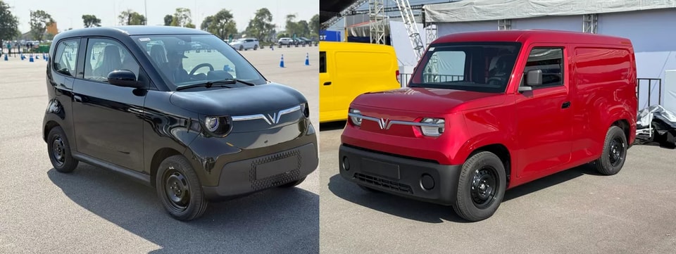 Hai mẫu xe mới Minio Green và EC Van của VinFast