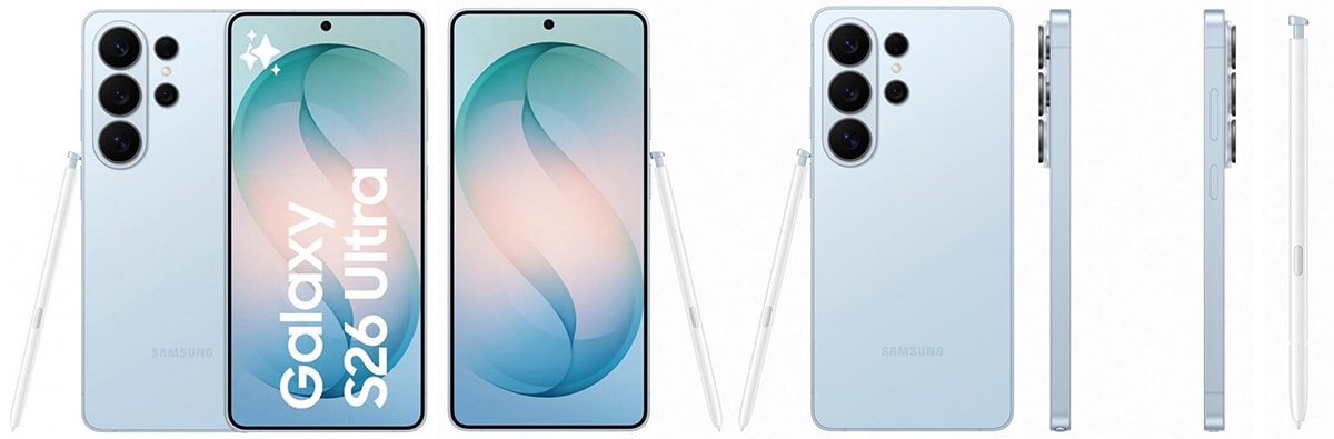 Galaxy S26 Ultra phiên bản màu xanh da trời