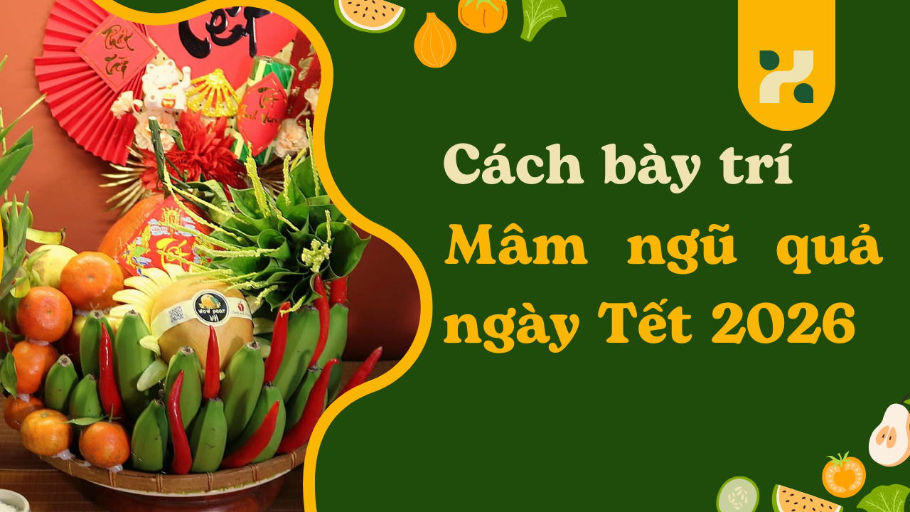 Cách bày trí mâm ngũ quả ngày Tết 2026 