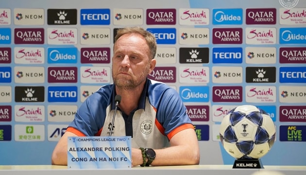 HLV Mano Polking tự tin Công An Hà Nội sẽ giành chiến thắng.