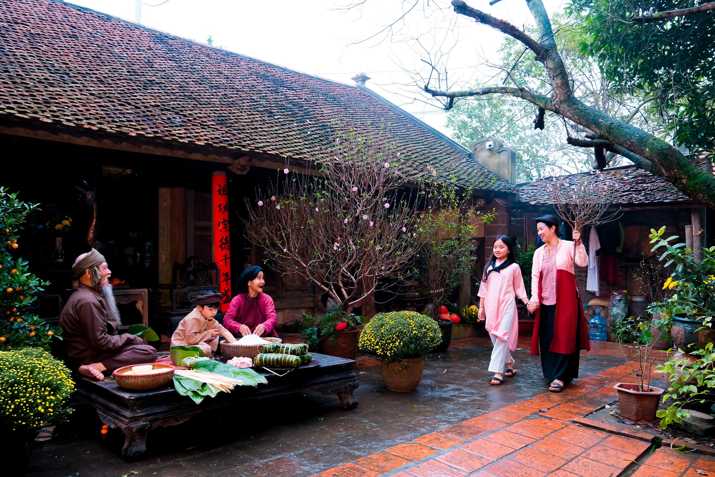 Chùm ảnh: Về Làng cổ Đường Lâm 'ăn Tết xưa'