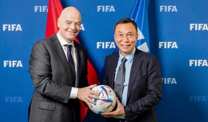 Chủ tịch FIFA gửi lời chúc mừng năm mới đến VFF.