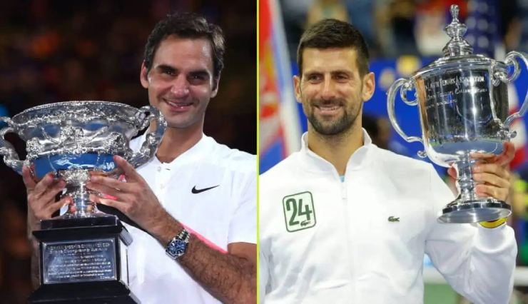 So sánh tuổi vô địch Grand Slam của Federer và Djokovic