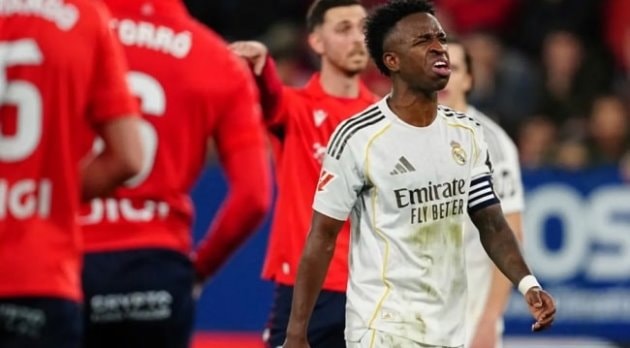 Real gây thất vọng với trận thua Osasuna.