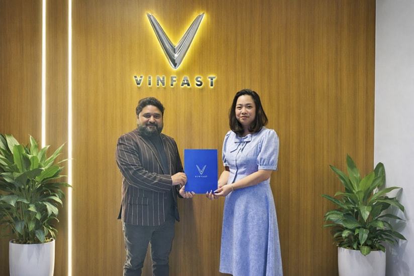Lễ ký kết biên bản ghi nhớ giữa VinFast và PlusX Electric tại UAE
