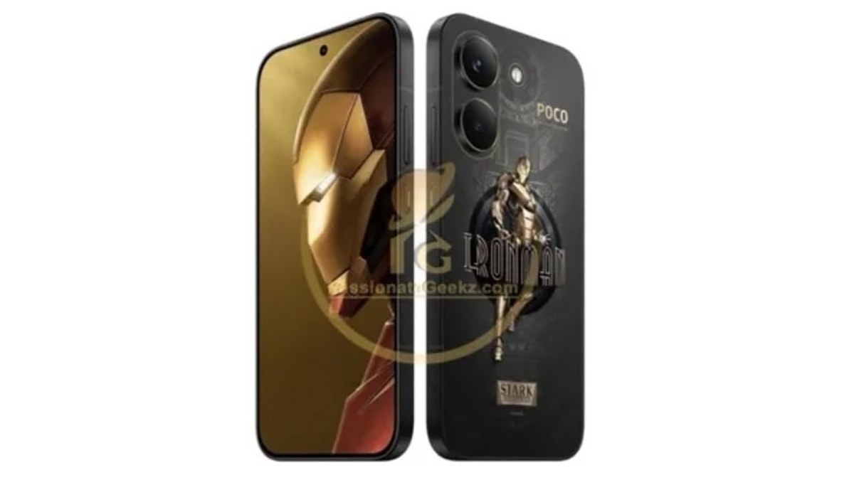 POCO X8 Pro Iron Man Edition lộ ảnh thiết kế mặt lưng