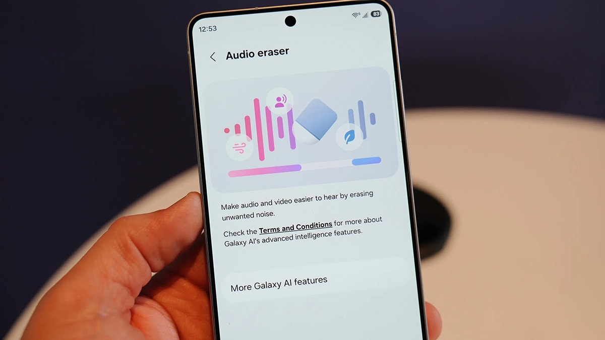 Audio Eraser trên Galaxy S26 hoạt động trên YouTube và Netflix