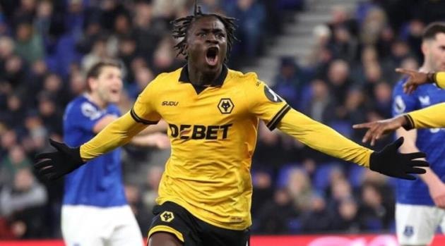 Mateus Mane của Wolves có mức giá chuyển nhượng cao