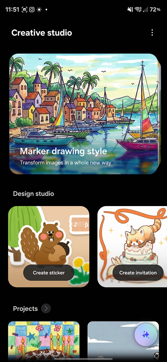 Các tính năng sáng tạo mới trên Creative Studio