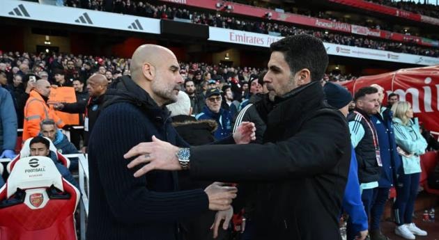 Arteta có thể vượt qua đội bóng của Pep Guardiola trong cuộc đua đường trường?