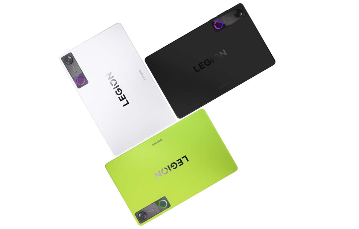 Các tùy chọn màu sắc của Lenovo Legion Tab Gen 5 trên bàn trưng bày
