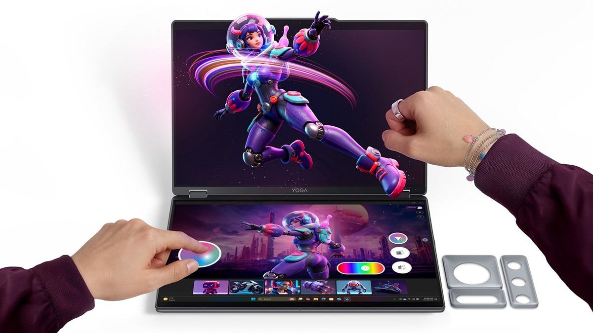 Máy tính xách tay mới của Lenovo sở hữu cấu hình mạnh mẽ Cận cảnh cấu hình của Lenovo Yoga Book Pro 3D