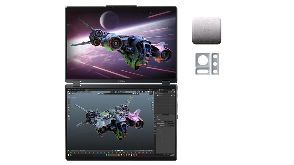 Máy tính xách tay mới của Lenovo gây ấn tượng với camera RGB 50MP có khả năng nhận diện cử chỉ tay Camera RGB 50MP trên Lenovo Yoga Book Pro 3D