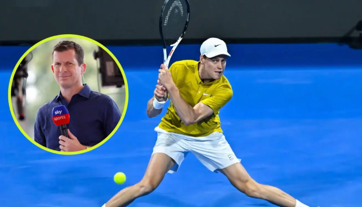 Hạ Sinner (áo vàng), theo Henman (ảnh nhỏ) là điều 