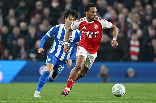 Jurrien Timber (8/10): Tiếp tục đóng góp dấu giày vào bàn thắng với pha kiến tạo cho Saka.