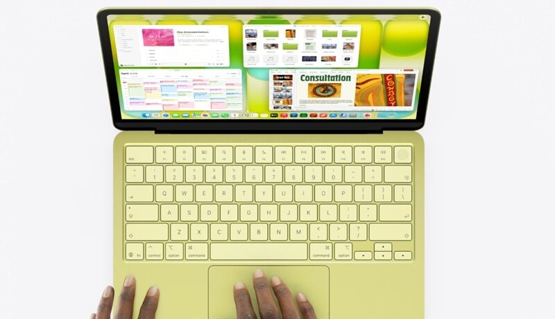 Bàn phím và bàn di chuột của MacBook Neo