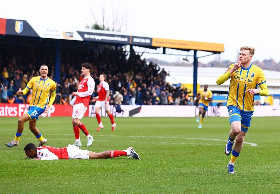 Các cầu thủ Mansfield Town đã có một màn trình diễn đầy nỗ lực.