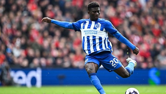 Carlos Baleba là mục tiêu hàng đầu của Man Utd nhằm thay thế vị trí của Casemiro tại tuyến giữa.