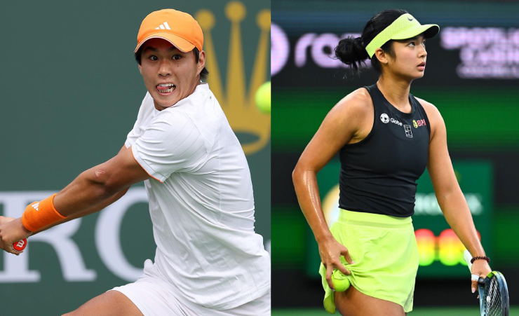 Tien - Eala (từ trái qua) bay cao trên bảng xếp hạng tennis tuần qua